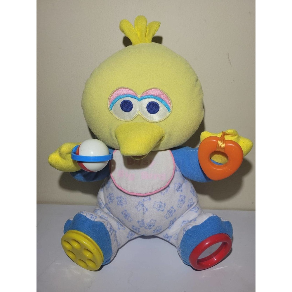 1980s Busy big bird baby plush 12.5" tal